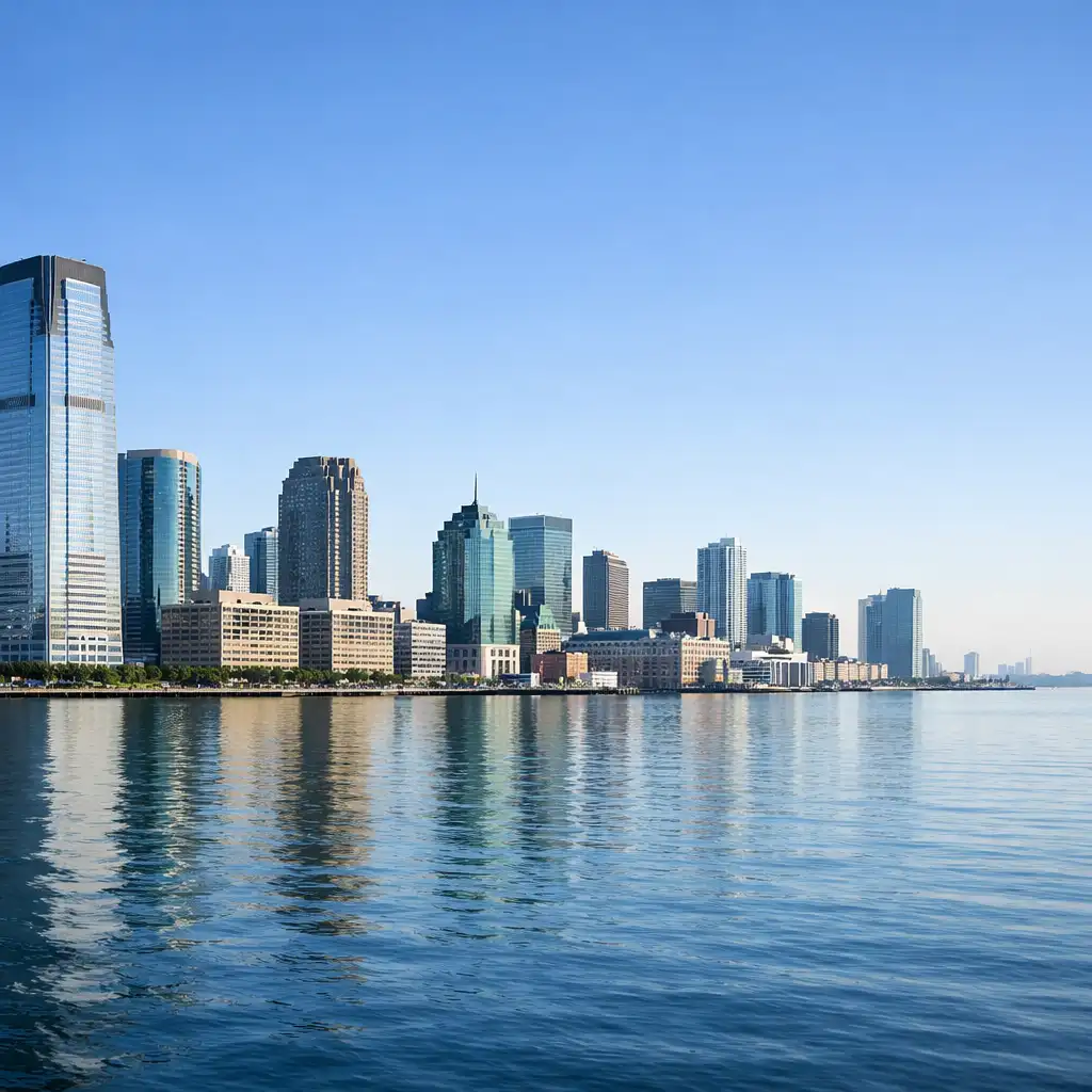 New Jersey road and landscape